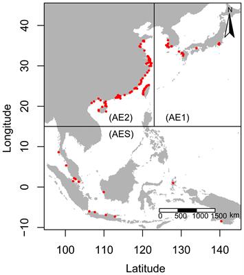 Lineage-level species distribution model to assess the impact of climate change on the habitat suitability of Boleophthalmus pectinirostris